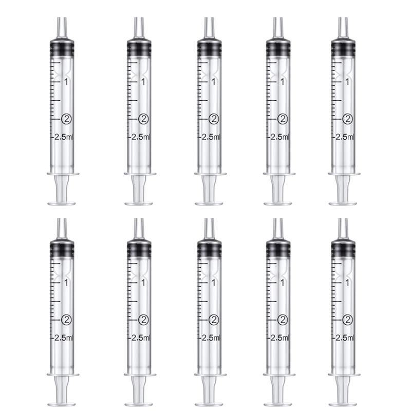 Wholesaale  1ml-10ml 10-20Pcs  Plastic Reusable Nutrient Syringe Hydroponics l Measuring  For Kithchen Too