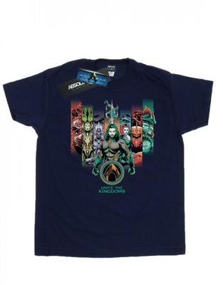 Womens/Ladies Aquaman Unite The Kingdoms Cotton Boyfriend T-Shirt