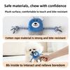 Furry Cotton Rope Dog Toy Interactive Entertainment Noise-making Plush Doll with Rope Knots, Durable and Chewable for Pets.