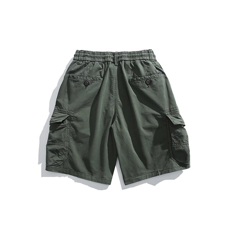 Men's Loose Fit Drawstring Cargo Shorts