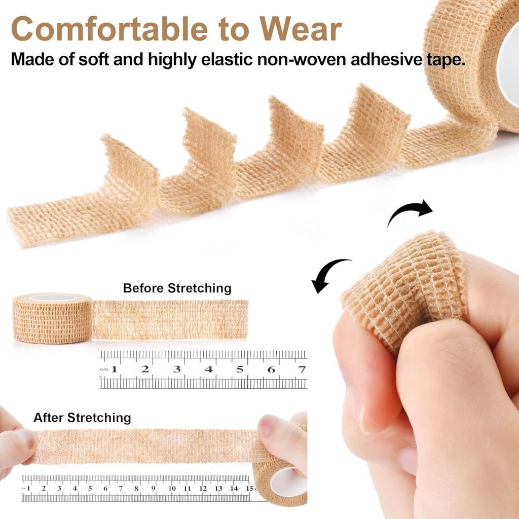 Big Toe Bandage Wrap Stretchy Toe Tape Protect Toes & Fingers From Pain Relief Self Adhesive Bandage Wrap Suitable For Thumb