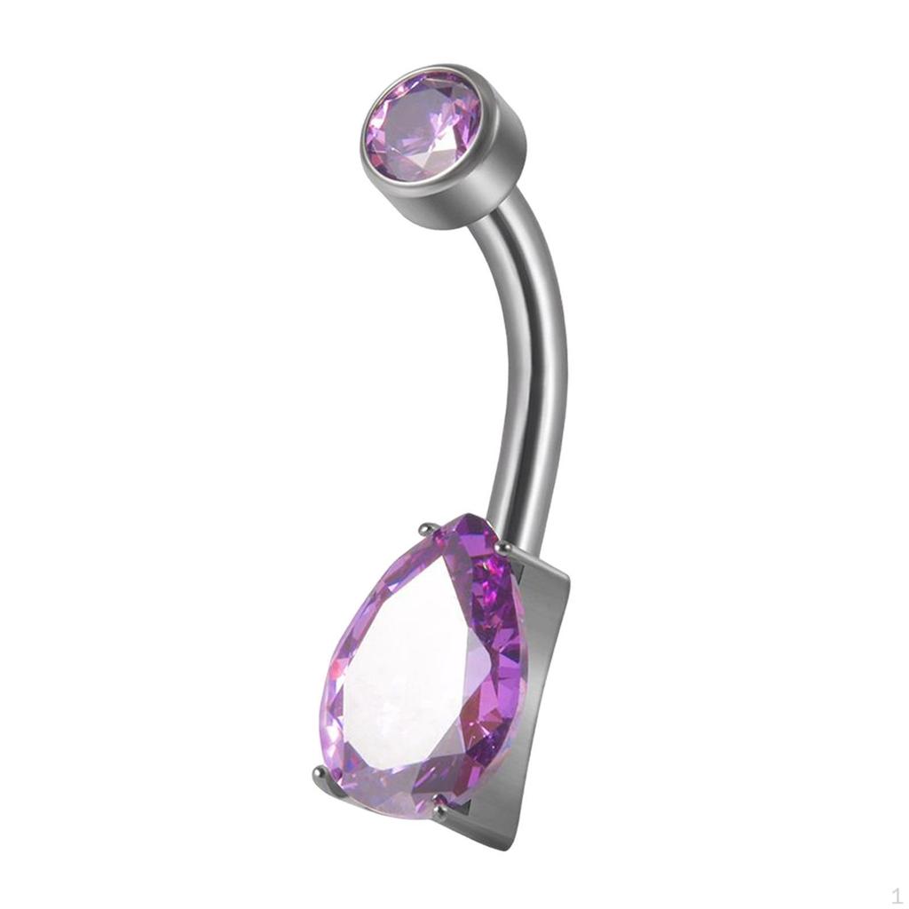 Anillos de Ombligo con Gemas Piercings de Ombligo