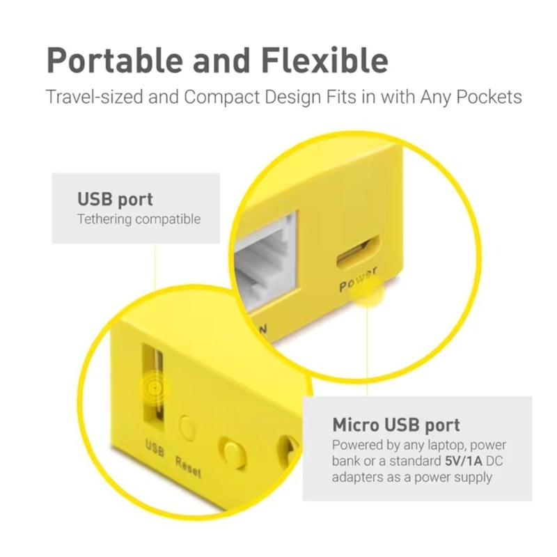 INet-MT300N-V2 Mini Travel Router Wireless Router Signal Amplifiers And Secure WiFi Hotspot Easy Configuration