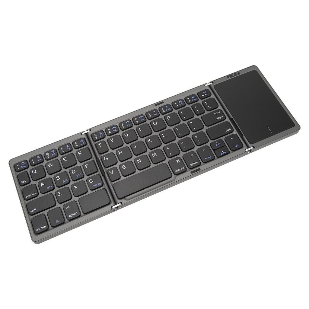 Foldable Bluetooth Keyboard Portable Wireless Folding Keyboard with Touchpad for Win for Android