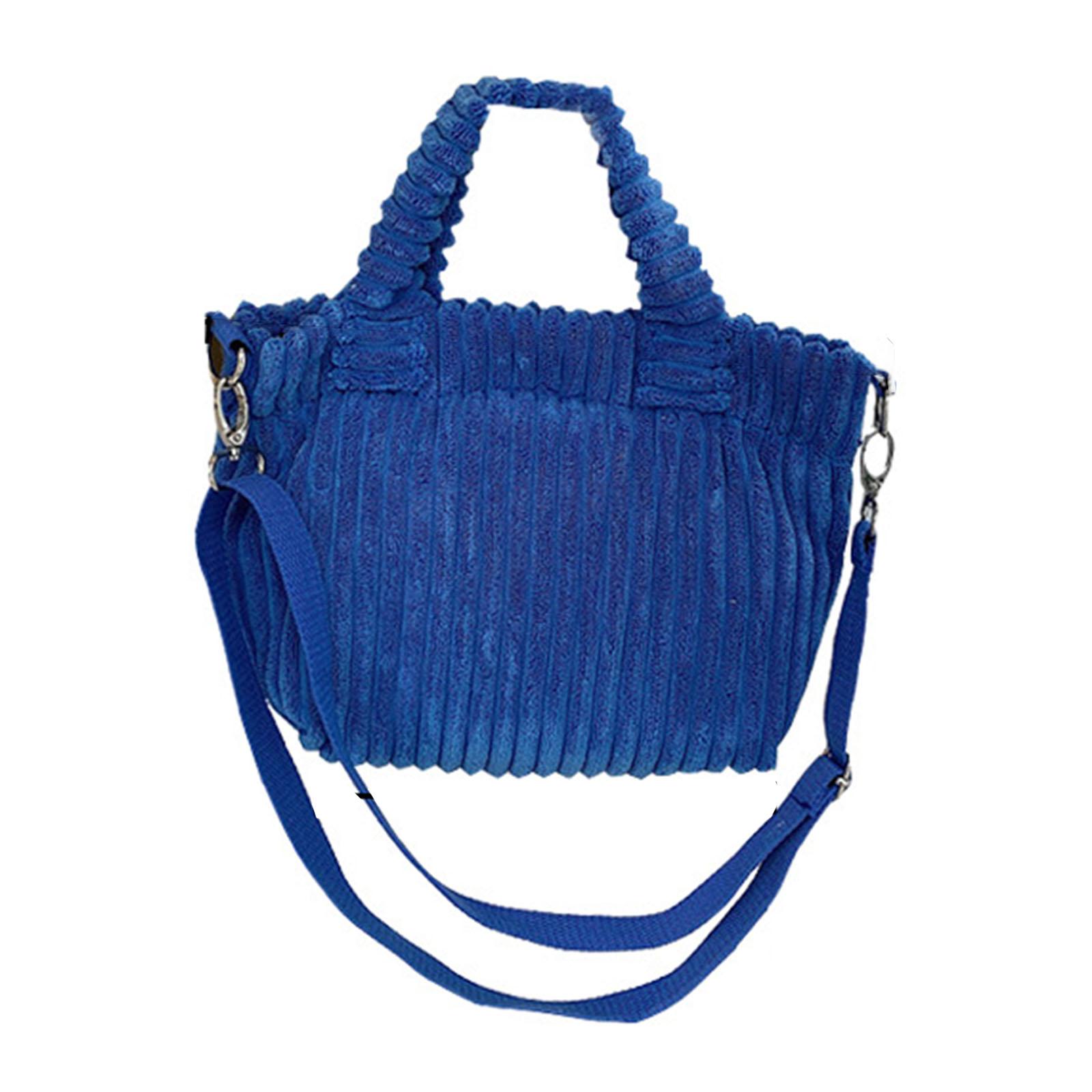 

Женская Девушка Вельветовая Сумка Через Плечо Зима Осень Мягкая Удобная Сумка Кроссбоди синий