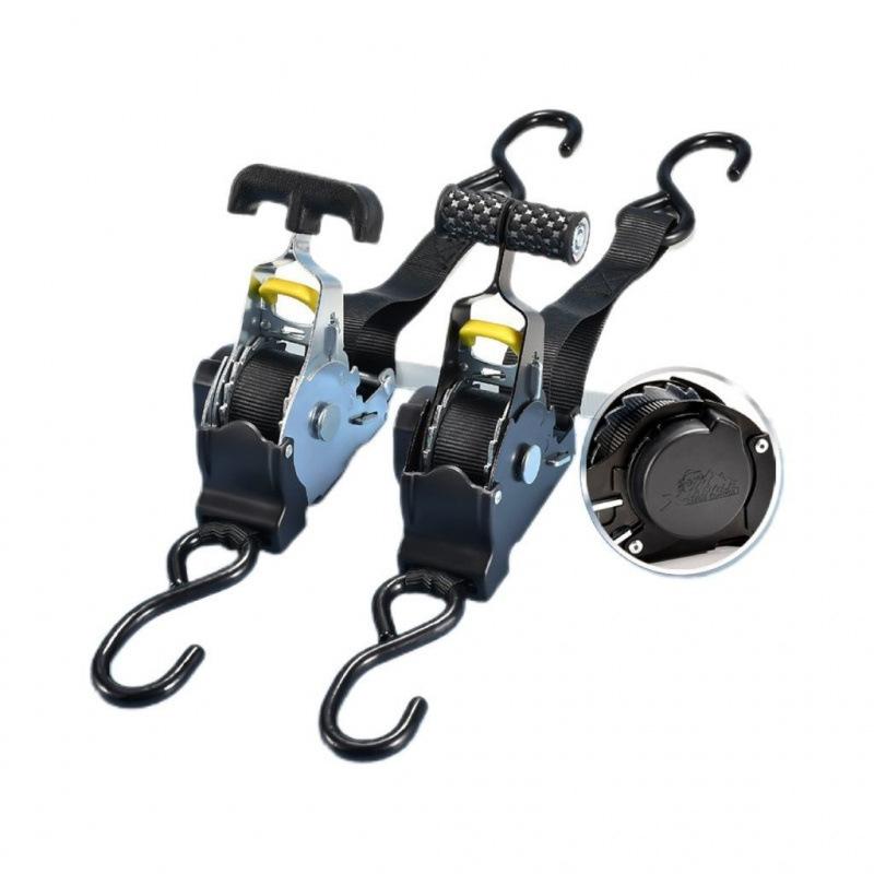 Retractable Ratchet Straps Tie Down Set for Motorcycle Car SUV Cargo Luggage Secure Transport Load Tensioner Belt Auto Accessori