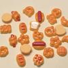100Pcs/Lot Miniature Doll House Food Bread Charms Cute Slime Decorations for Phone Case Scrapbooking DIY Crafts Making