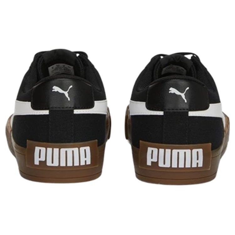 Puma Bari Casual Fabric Comfortable Durable Breathable Low-Top Sneakers Unisex Sneakers Black White 389383-02