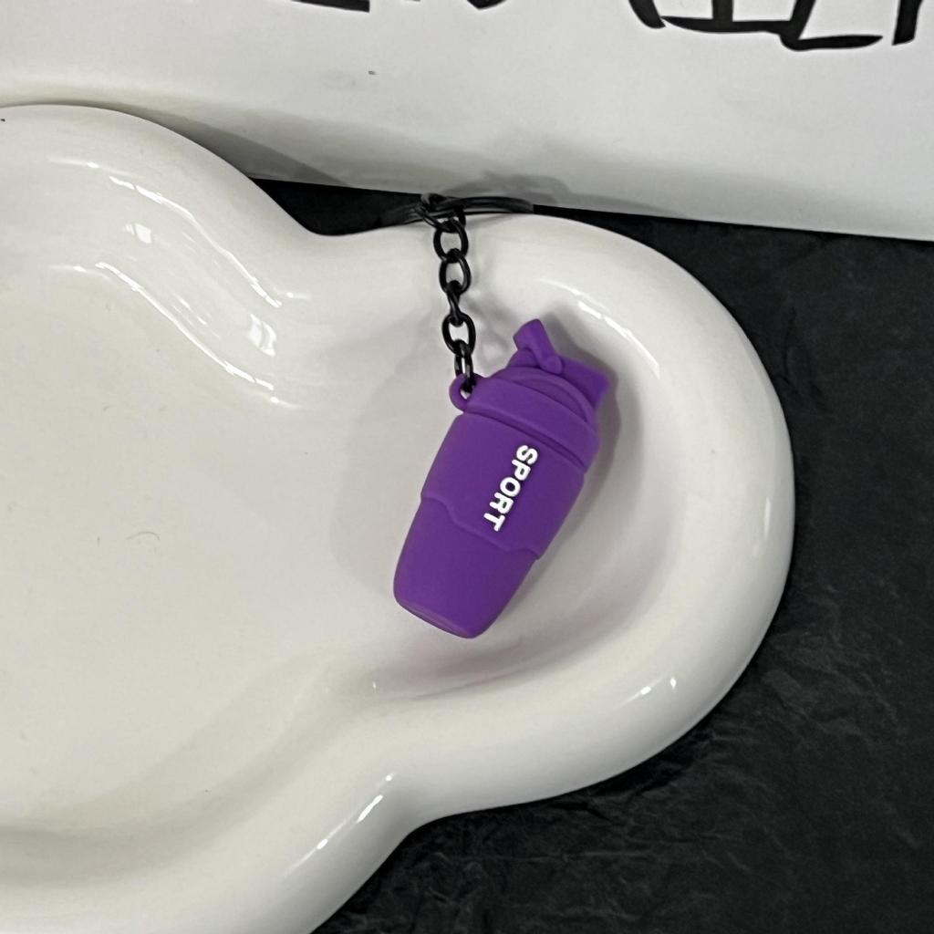 Miu Series Dumbbell Plate Keychain: Trendy Fitness Accessory & Sports Jewelry Gift