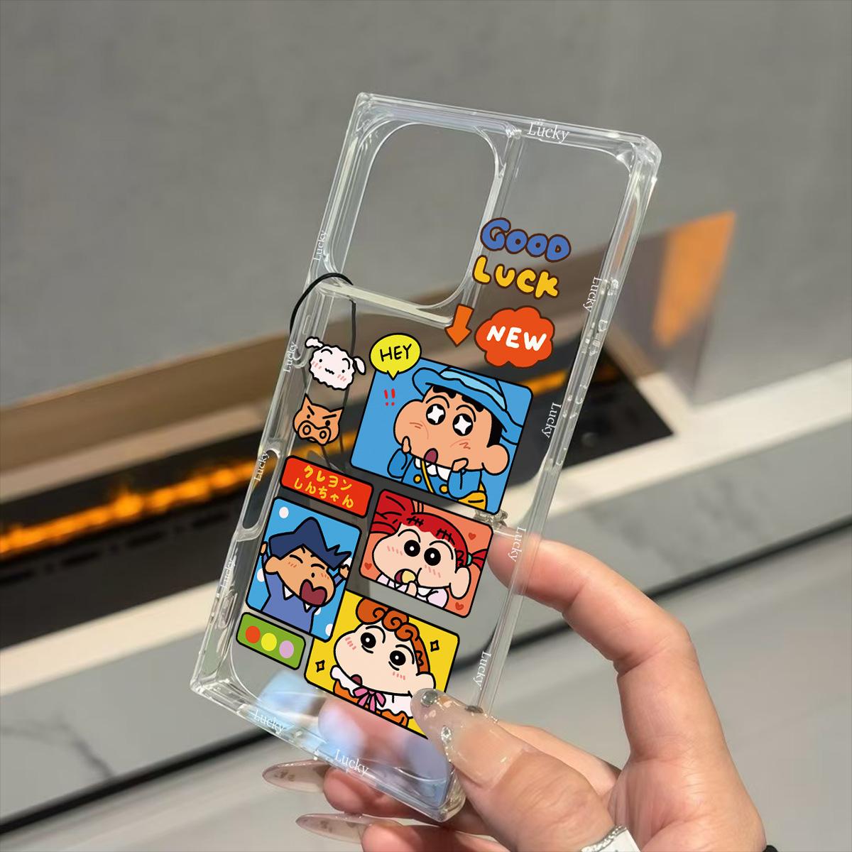 

Clear Square Back Tube Case Protection For iPhone 11 15 Plus 13 14 Pro Max 16 ProMax 12 Anti-Oxygen,Cartoon Pieces Pattern Casing iphone 11 ProMax