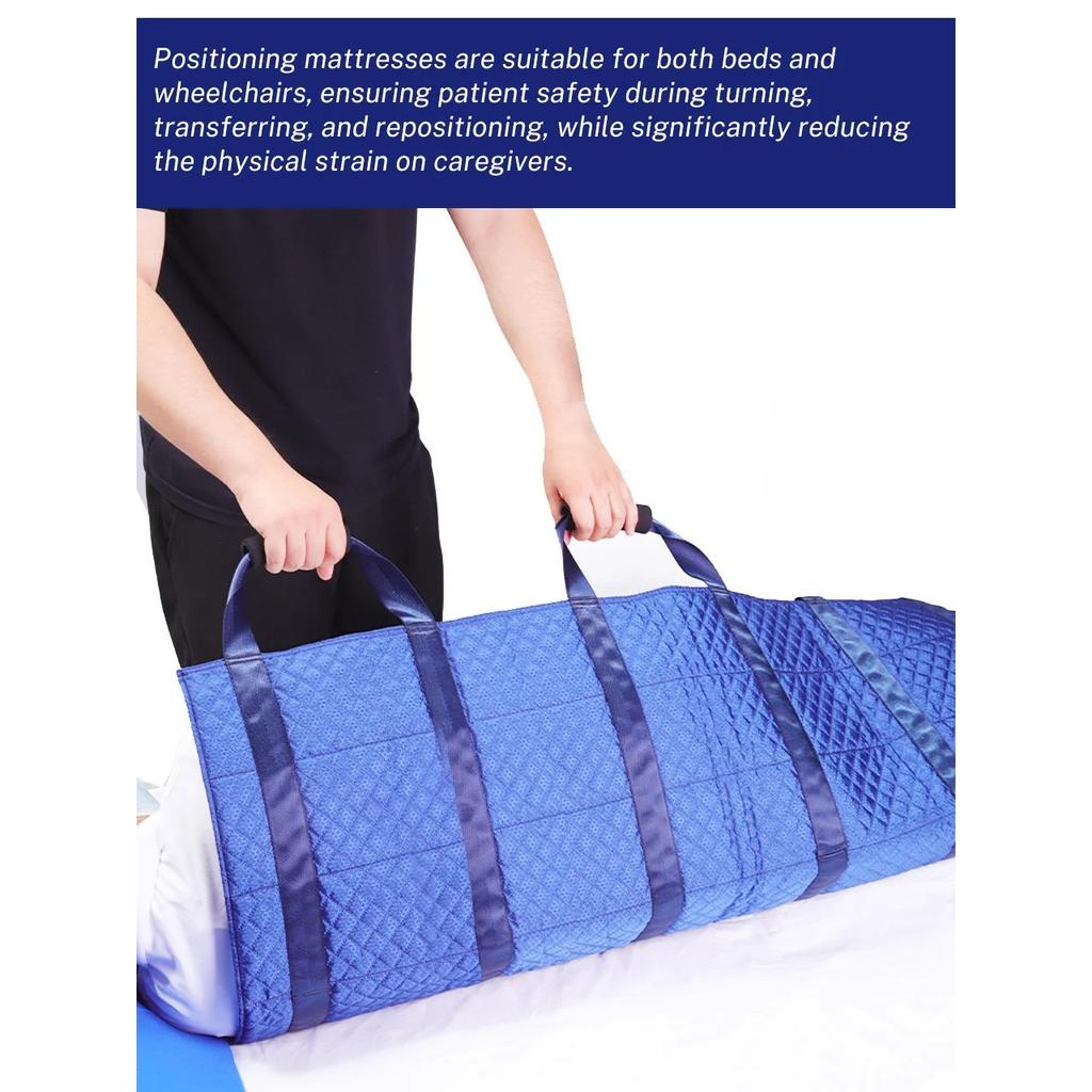 Positioning Bed Pad with Handles Washable Draw Sheets for Hospital Bed Ridden Patient Clothes Waterproof Glide Sheets