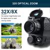 200M Full Dark Viewing Distance Outdoor Hunt Night Vision Device Infrared Optical Monocular Device 4-32X Digital Zoom Photo 3.7V