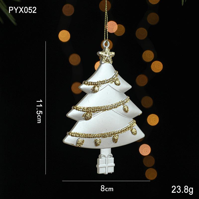 

Подвесные украшения на елку Белая снежинка Ангел Олень Подвески С Рождеством Христовым Новый Год Вечеринка Домашние украшения Детские игрушки