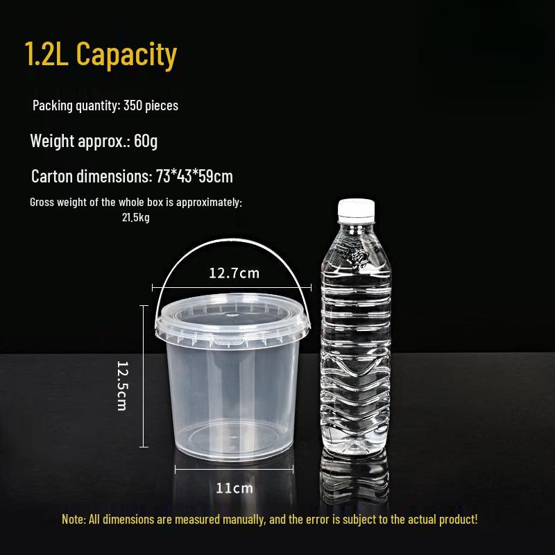 Yicang Food Grade Plastic Round Buckets with Lids