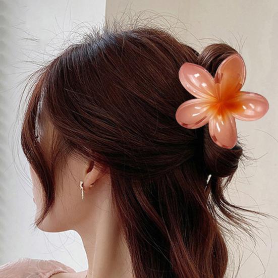 3 buc femei păr clip bomboane flori colorate styling păr gheare spate cap rechin păr clip ușor păr styling instrument