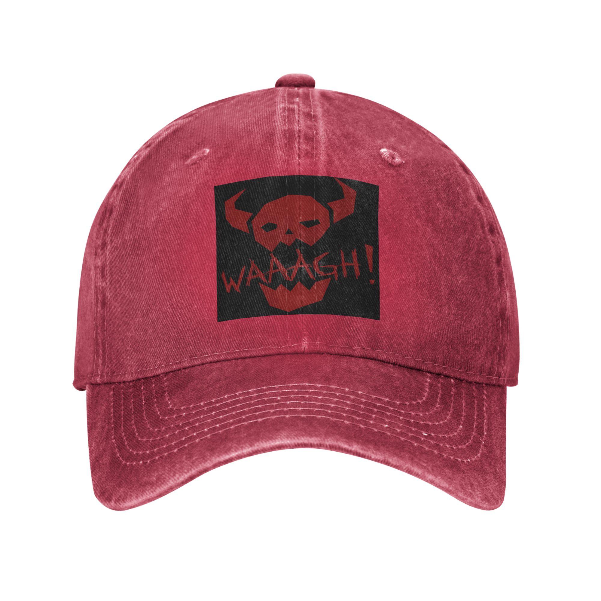 Ork WAAAGH! Baseball Caps Denim Hats Adjustable Casquette Hip Hop Baseball Cowboy Hat for Unisex One Size