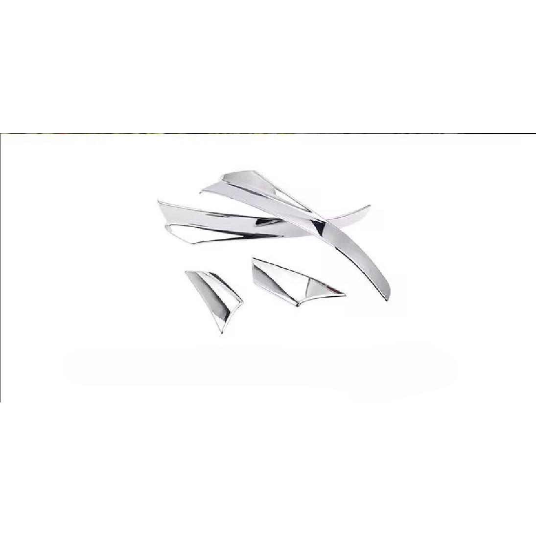 Fit For Cadillac XT5 2017- Chrome Rear View Side Door Mirror Strip Trim 4PCS