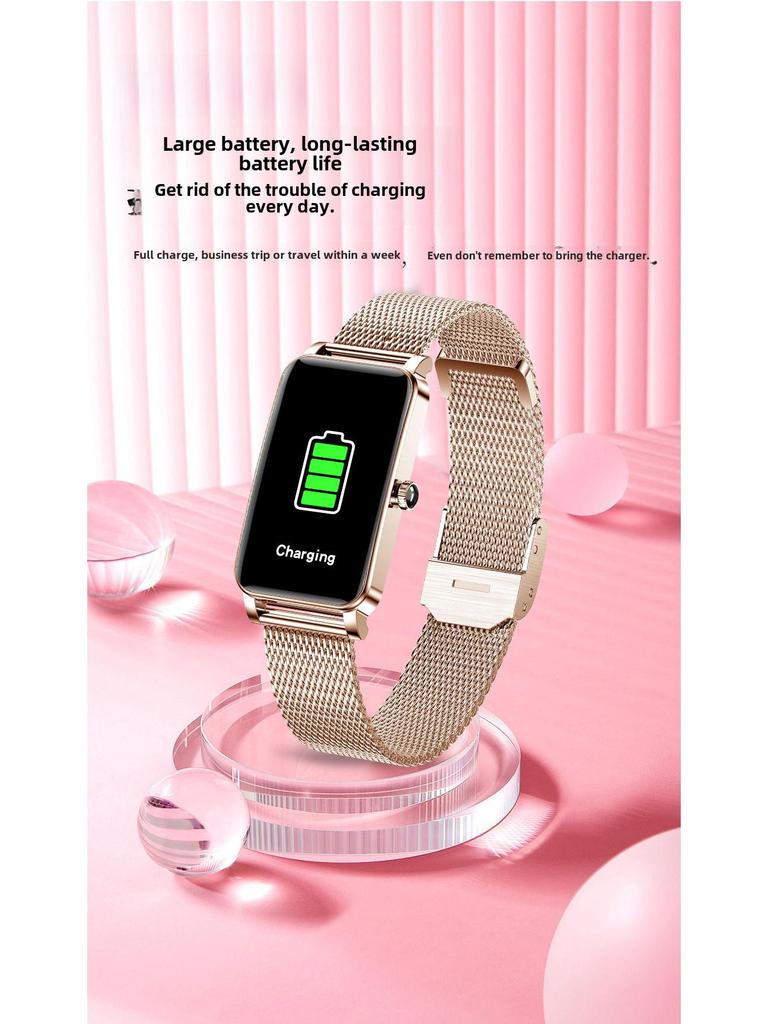 2024 ZX19 Damen Smart Armband: Herzfrequenzmesser, Menstruationszyklus-Erinnerung & Multisport-Modi