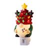 Yousheng Christmas Gnome Night Light Resin Faceless Dwarf Xmas Tree LED Night Light with Multicolor Bulbs And On/Off Switch for Home Bathroom Bedroom