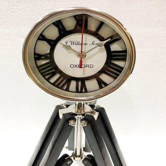 Messing Tisch Holz Stand Uhr nautischen Stil maritime Schiff Schreibtisch Uhr Büro Dekor