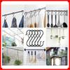Black Electrophoretic S-Shaped Metal Hook with Windproof Spring Clip