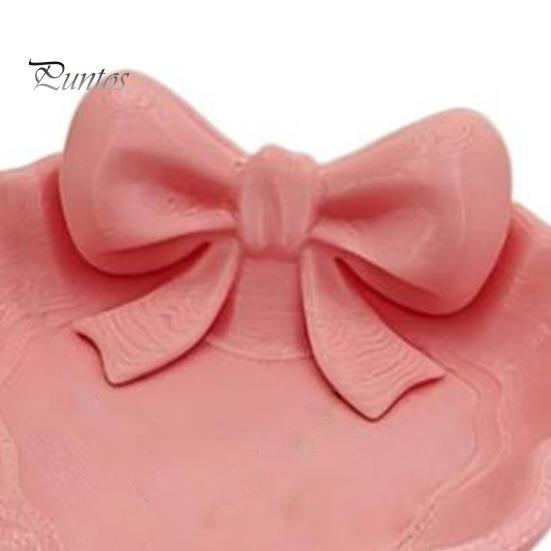 Small Item Storage Tray 3D Printed Bow Jewelry Tray, Heart Shape Ring Dish, Entryway Table Trays, Delicate Decorative Trinket Organizer for