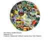 50Pcs Graffiti Stickers Waterproof Reusable Decorate PVC Luggage Water Bottle Outdoor Camping Stickers for Scrapbook