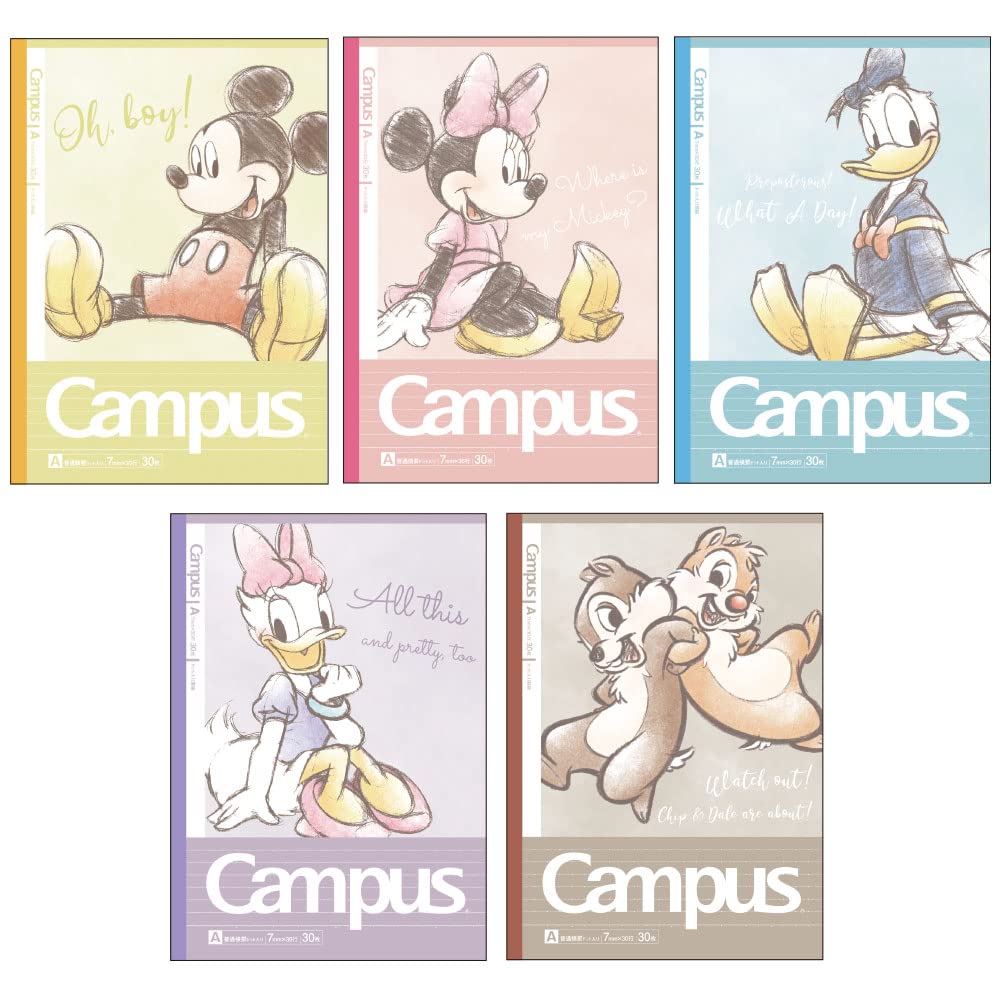 

Sunstar Stationery Disney Холст Стандарт S2638100 Блокнот, в точку, в линейку, 5 штук, размер,