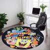 1 stuks Spongebob Kantoor Ronde Vloerkleed, Onder Kantoorstoelen Slaapkamer Woonkamer Huisdecoratie a1022240