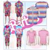 New Cross-border Movie Barbie Cos Costume For Barbie Ken Punk Style Jacket Moisture-wicking Fabric