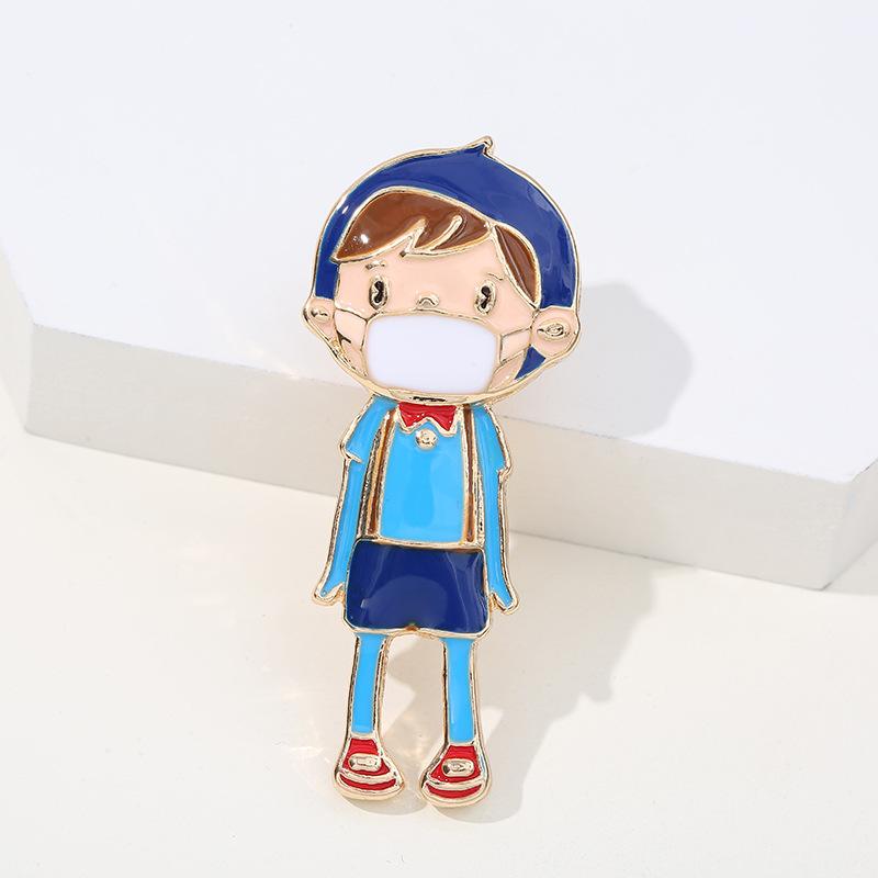 Creative Cartoon Brooch, Doctor Nurse Medical Pin, Made of Drip Oil Alloy Material, Showcasing Personal Style and Personality