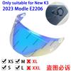 Visiera per Casco AGV K3 Nuovo Modello E2206 Occhiali per Casco da Moto Lente per Casco da Moto accessori moto