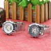 Men Hand-Winding Skeleton Automatic Mechanical Stainless Steel Sport Wrist Watch