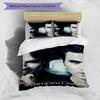 3pcs The Vampire Diaries4 Design Cover Set - HD Printed Bedding with 1 Cover and 2 Pillowcases - Perfect for Home and Dorm Decor