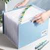 Carpeta de archivos en acordeón, organizador de archivos vertical expandible, carpeta de 13 bolsillos con colores