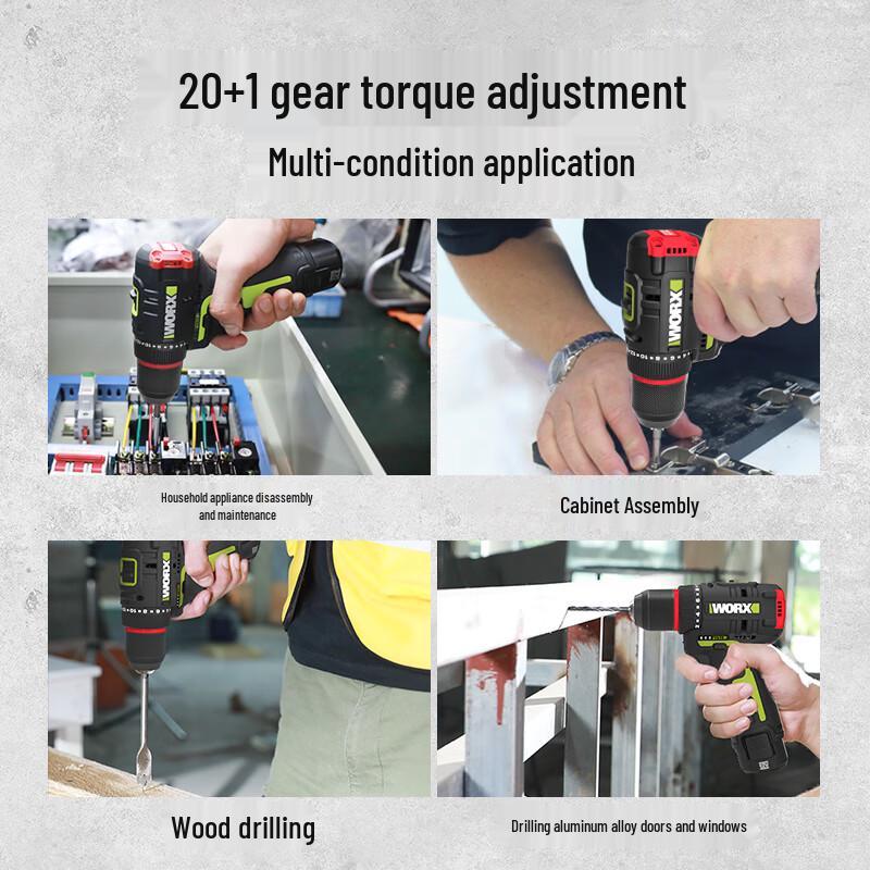 WORX 12V Brushless Cordless Drill/Driver WU130X CN plug (adapter included)