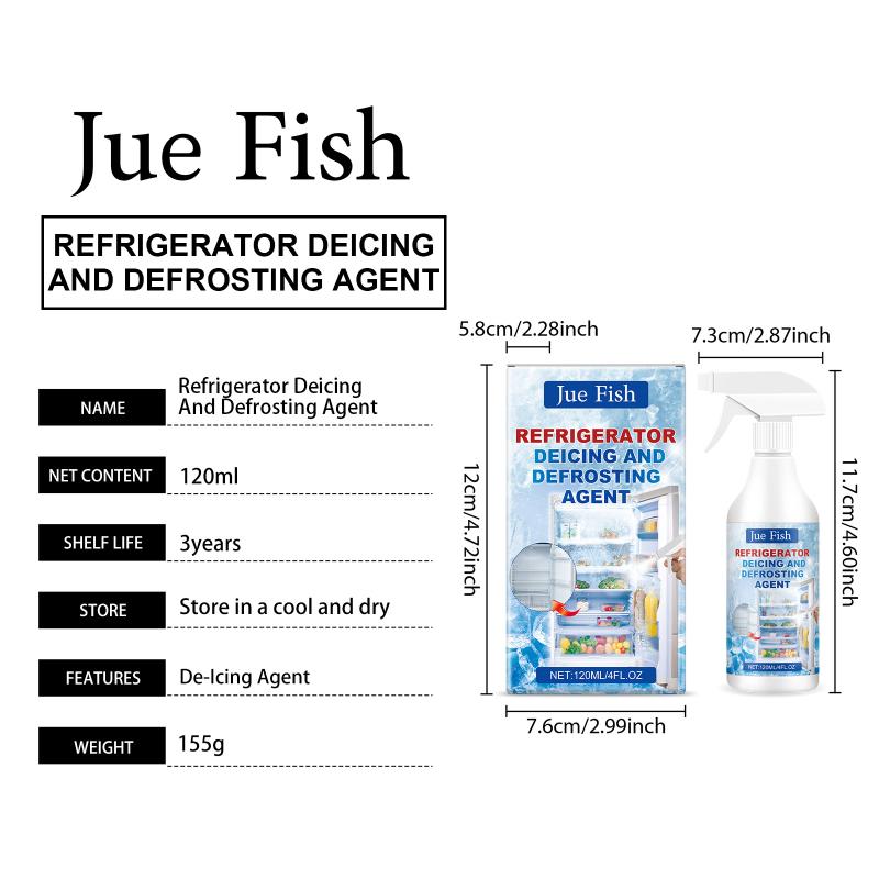 120ml Refrigerator Defrosting Deicing Agent Quick Disintegrates Ice Buildup Reduces Freezing Frequency Lowers Energy Consumption