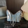 Autumn Niche Design Messenger Bag Underarm Denim Bag Women'S Korean Ins Fashion Casual Shoulder Bag