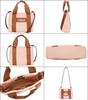 Chloe Cotton Corduroy Shoulder Bag with Pale Kids' Logo, C20274, Pink. [Brand Name] [Used]