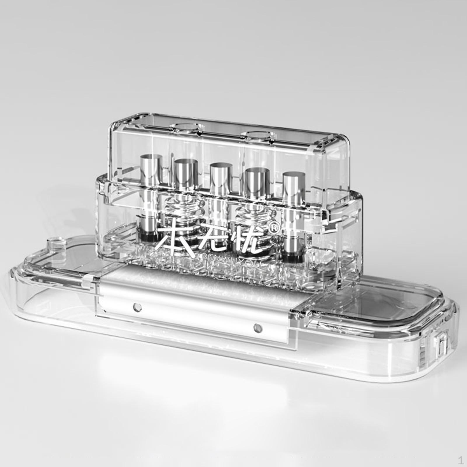 Hole Puncher Multifunctional 5 Mini Punch for Card Planner Journal Page Clear White