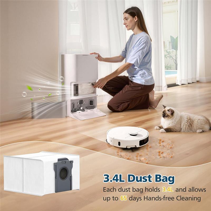 A65T-Akcesoria Do Mova P50 Pro Ultra, Do Mova P10 Pro Ultra Szczotka Tricut Filtr Hepa Ścierka Mopująca Worek na Kurz Pasują