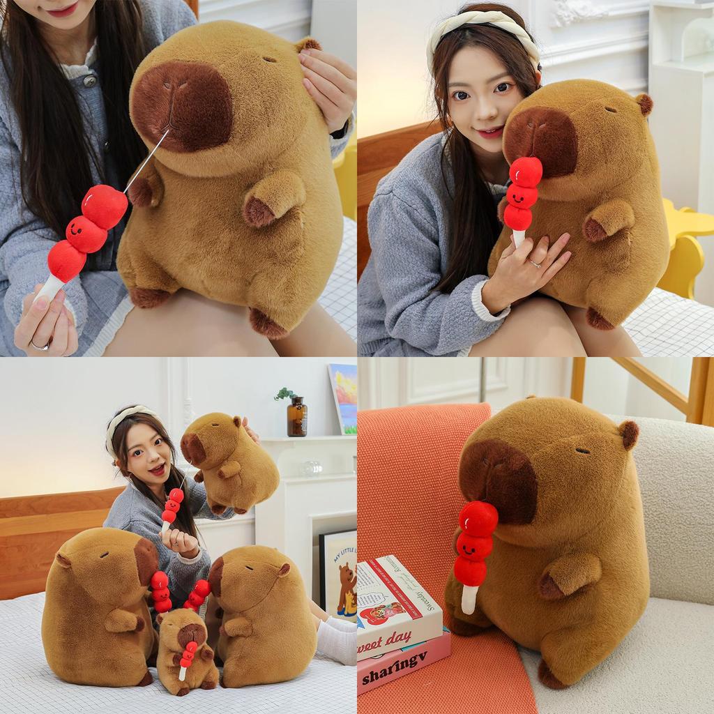 Adorable Yellow Capybara Plush Toy Soft And Cuddly Stuffed Animal Pillow Gift