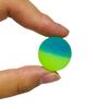 25mm Colorful Two-Tone Frosted Bouncy Ball - Solid, Elastic, Rainbow Juggling Ball