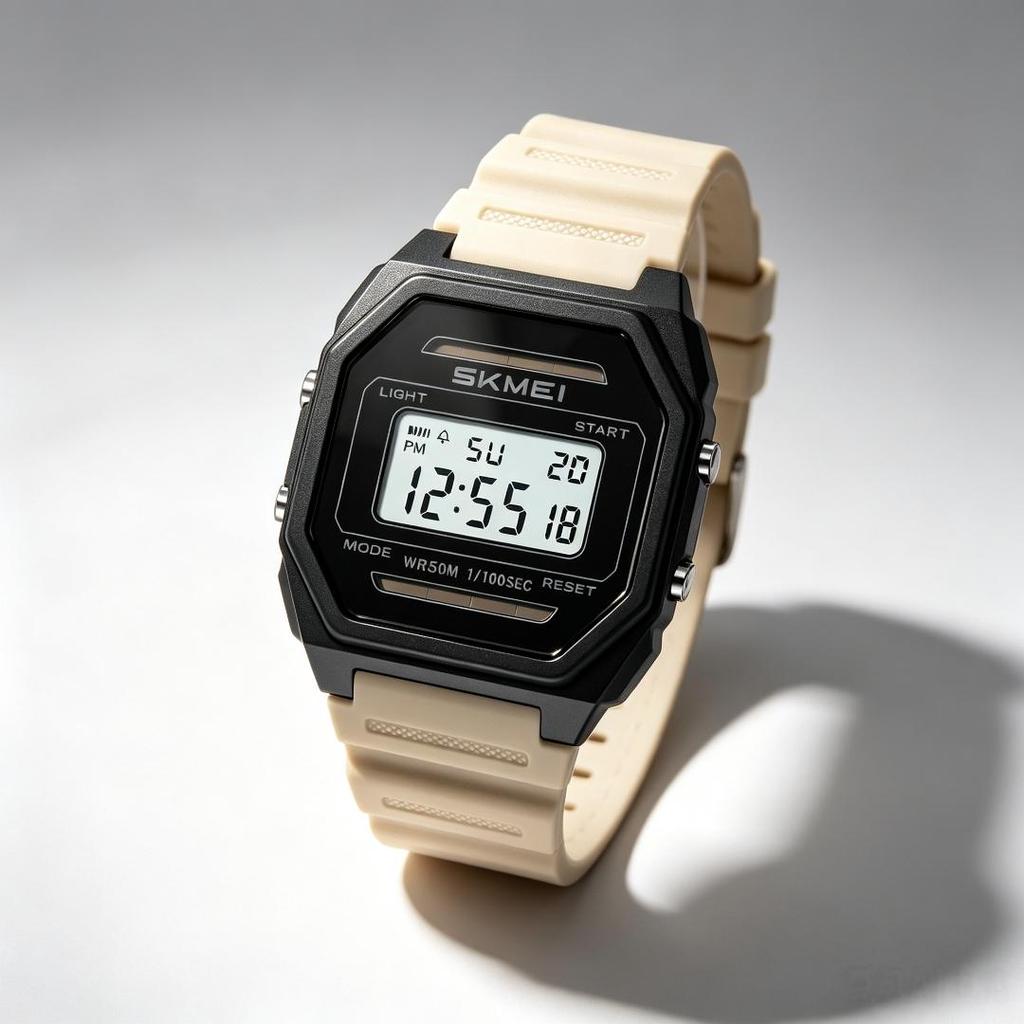Men's Digital Watch SKMEI Solar Chronograph LED Backlight 2640