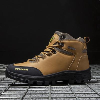 High-top Boots Men Shoes Anti-slip Wear-resistant Outdoor Hiking Shoes Men Comfortable Breathable Casual Sport Shoes Men