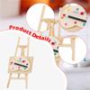 Mini Easel and Palette Dollhouse Adornment Model Practical Miniature Oil Painting Set for Layout