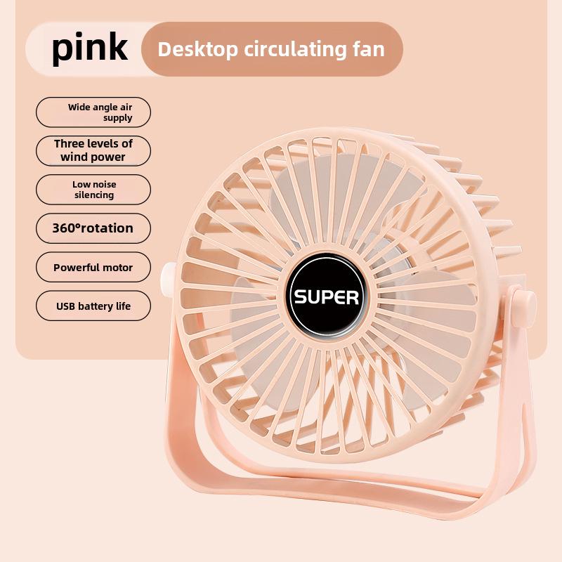 Rechargeable Portable Mini Desktop & Handheld USB Fan