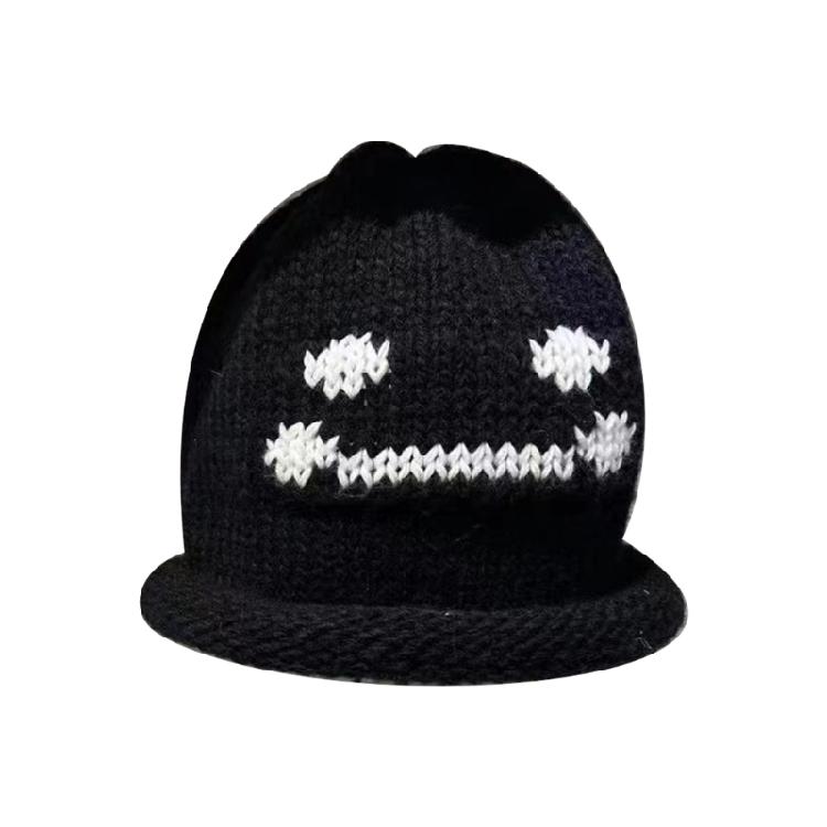 Свободные хлопковые бини Зимняя теплая шапка-бини Вязаная шапка-бини Аксессуары Y2k