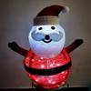 Christmas Snowman Decoration With LED Light 1.98FT Collapsible Christmas Snowman Santa Decor For Indoor Outdoor
