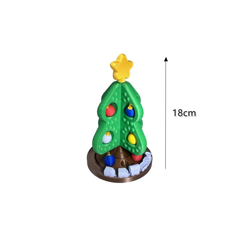 

Interactive Christmas Tree Toy Train Tree Decorations 3D Printing Christmas Tree For Toddler Train Set For Kids Boys Ages 3-5